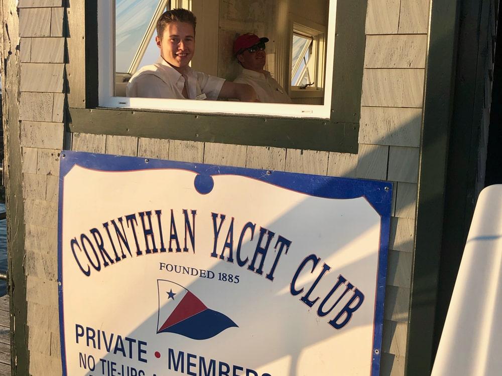 corinthian yacht club launch